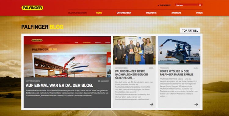 Corporate Blog der PALFINGER AG